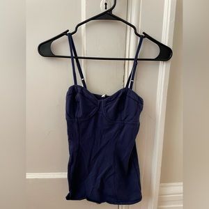 Aritzia t babaton XS top navy